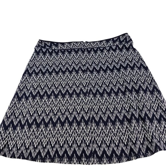 Cato Women’s Blue Slip Lined Chevron Pattern A-Line Skirt Size 18W - Picture 11 of 14